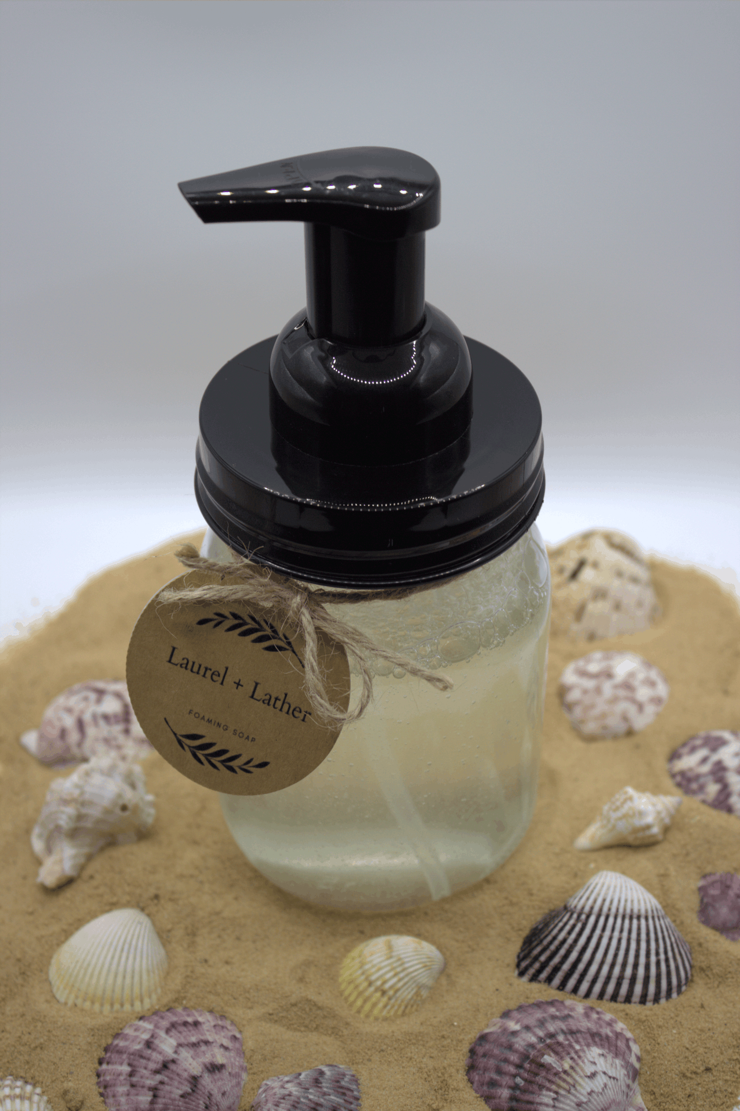SUMMERTIME SUNTAN Mason Jar Foaming Hand Soap & Dispenser | 16oz
