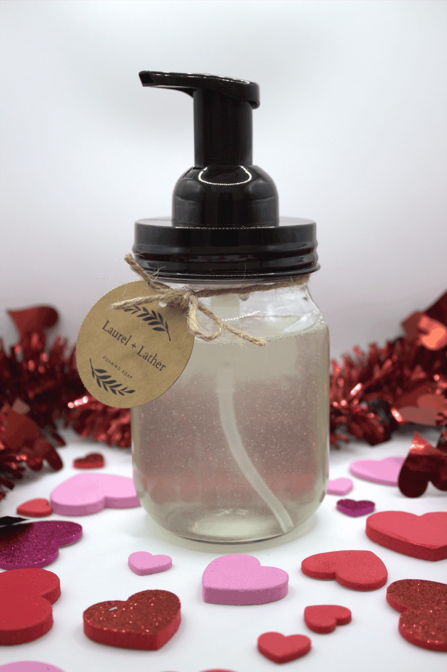 WITH LOVE Mason Jar Foaming Hand Soap & Dispenser | 16oz