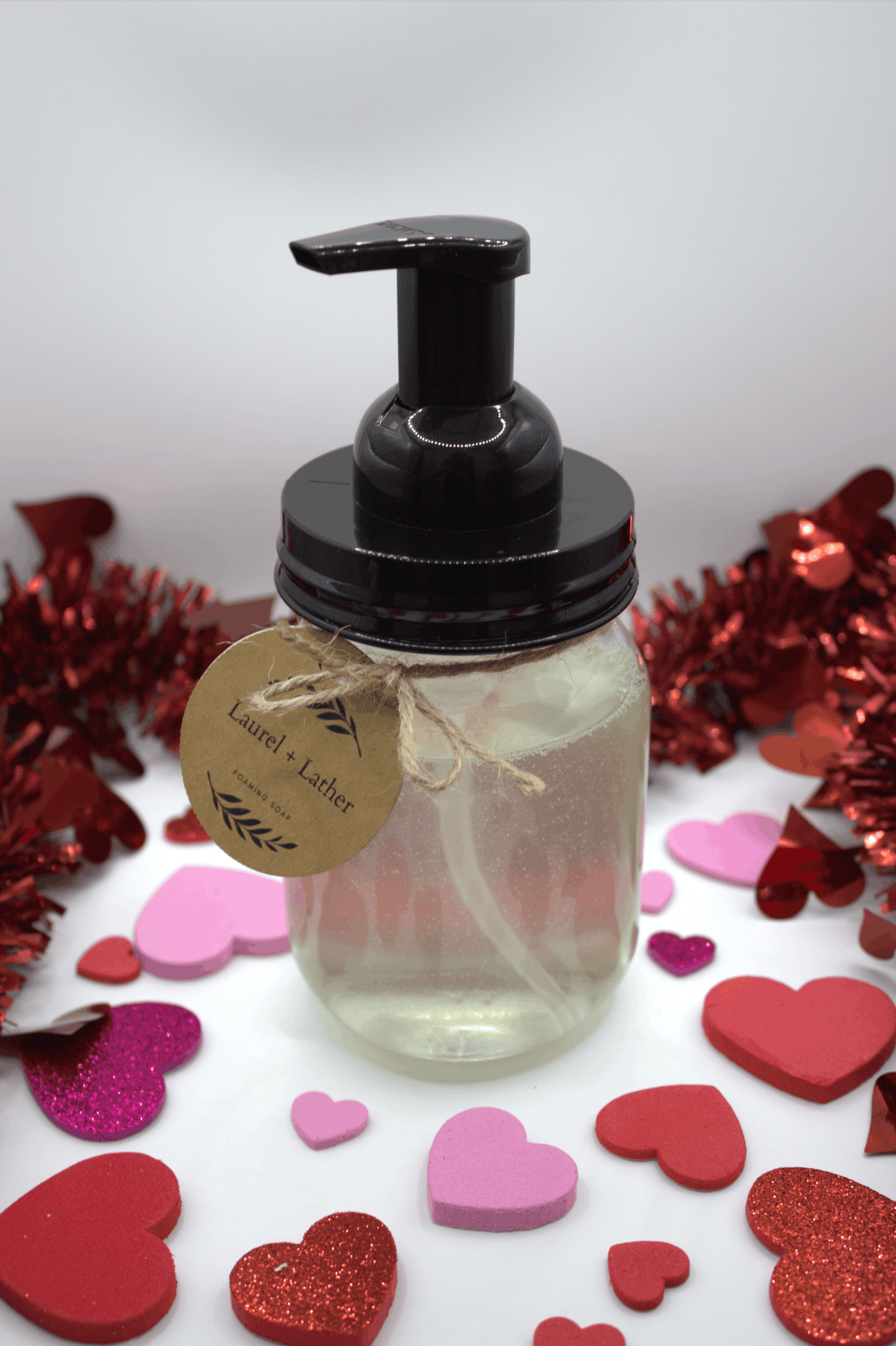 WITH LOVE Mason Jar Foaming Hand Soap & Dispenser | 16oz